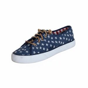 Sperry Women’s Star Print Sneakers 6.5M 🇺🇸 Patriotic 4th of July Summer Shoes